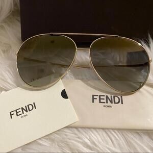 New FENDI 52mm aviator sunglasses
